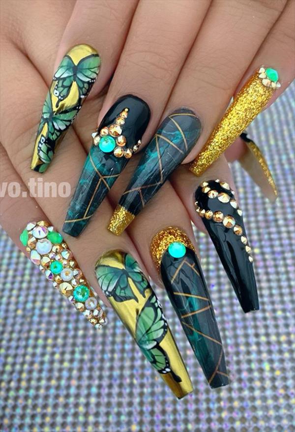 44 Classy long coffin nails design to rock your days! - Fashionsum