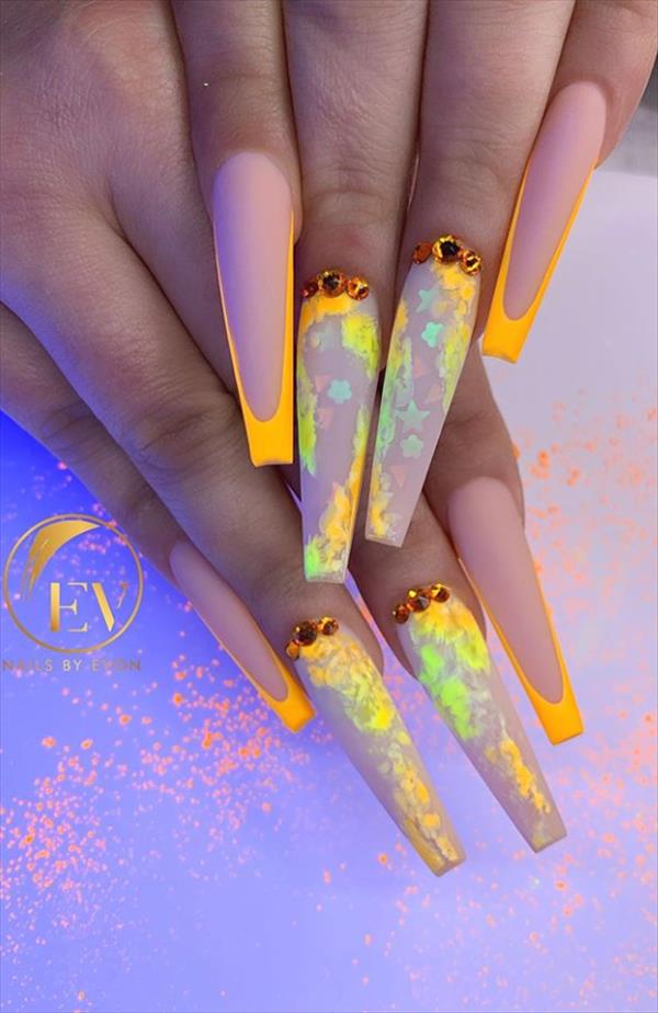 40 Beautiful Acrylic Coffin Nails Design For Long Nails This Summer