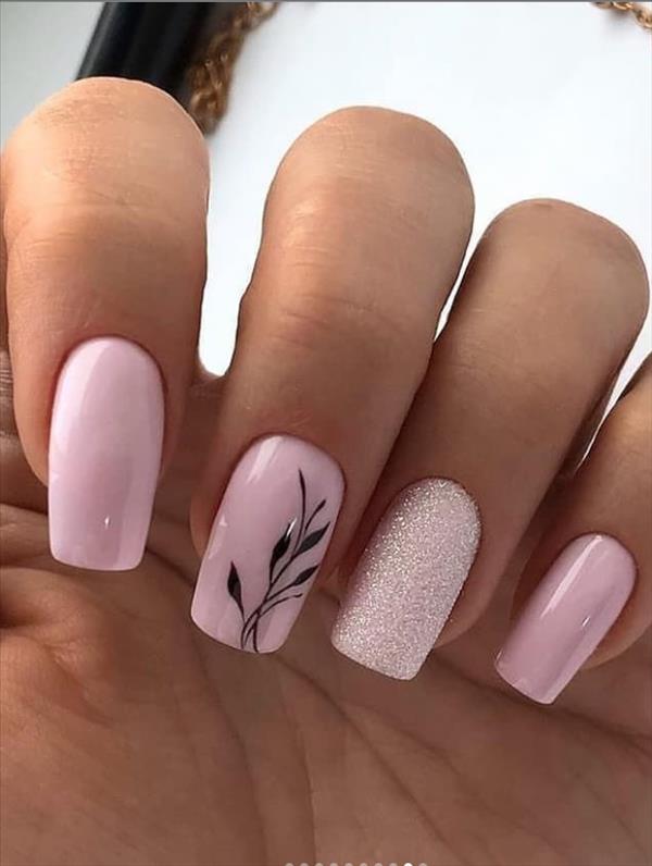 66 beautiful summer nails design with natural short square nails