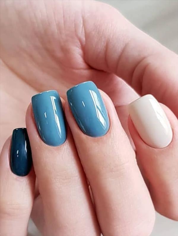 66 beautiful summer nails design with natural short square nails