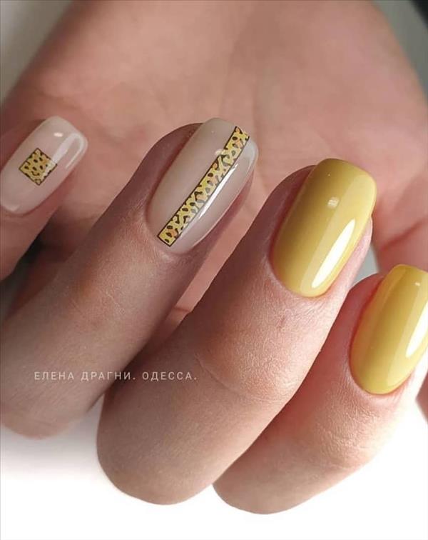 66 beautiful summer nails design with natural short square nails