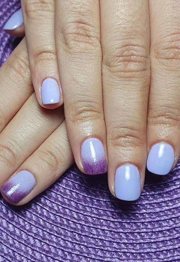 60 Elegant short purple nails design for a romantic summer! Fashionsum