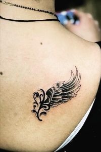 50 Gorgerous wing Tattoo design for freedom for women who wants to be ...