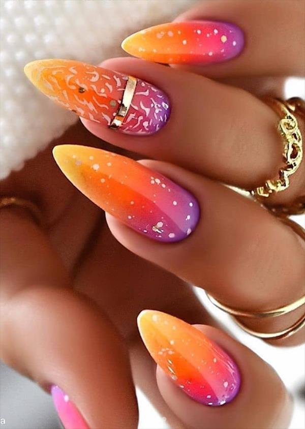 Nails fashion Bright yellow nails color ideas for short summer nails