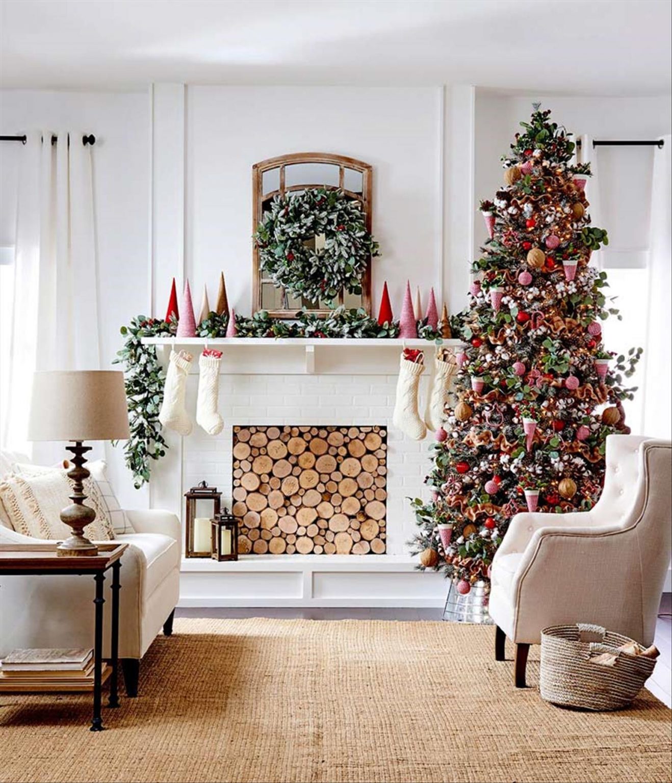 30 Cozy Christmas fireplace decor ideas to Warm Your Holiday