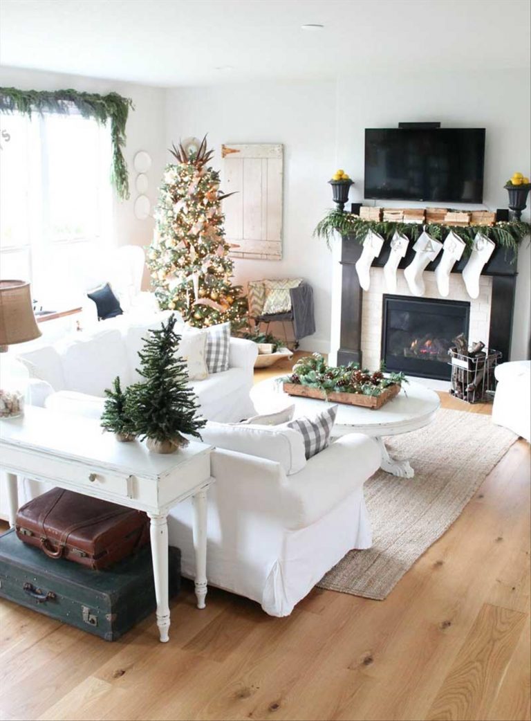 30 Cozy Christmas fireplace decor ideas to Warm Your Holiday