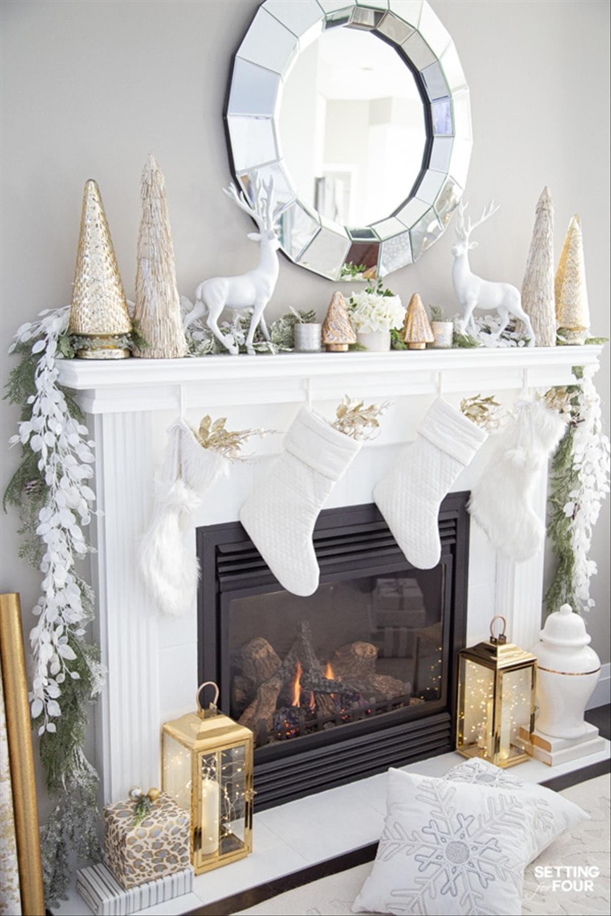 Cozy Christmas fireplace decor ideas to Warm Your Holiday