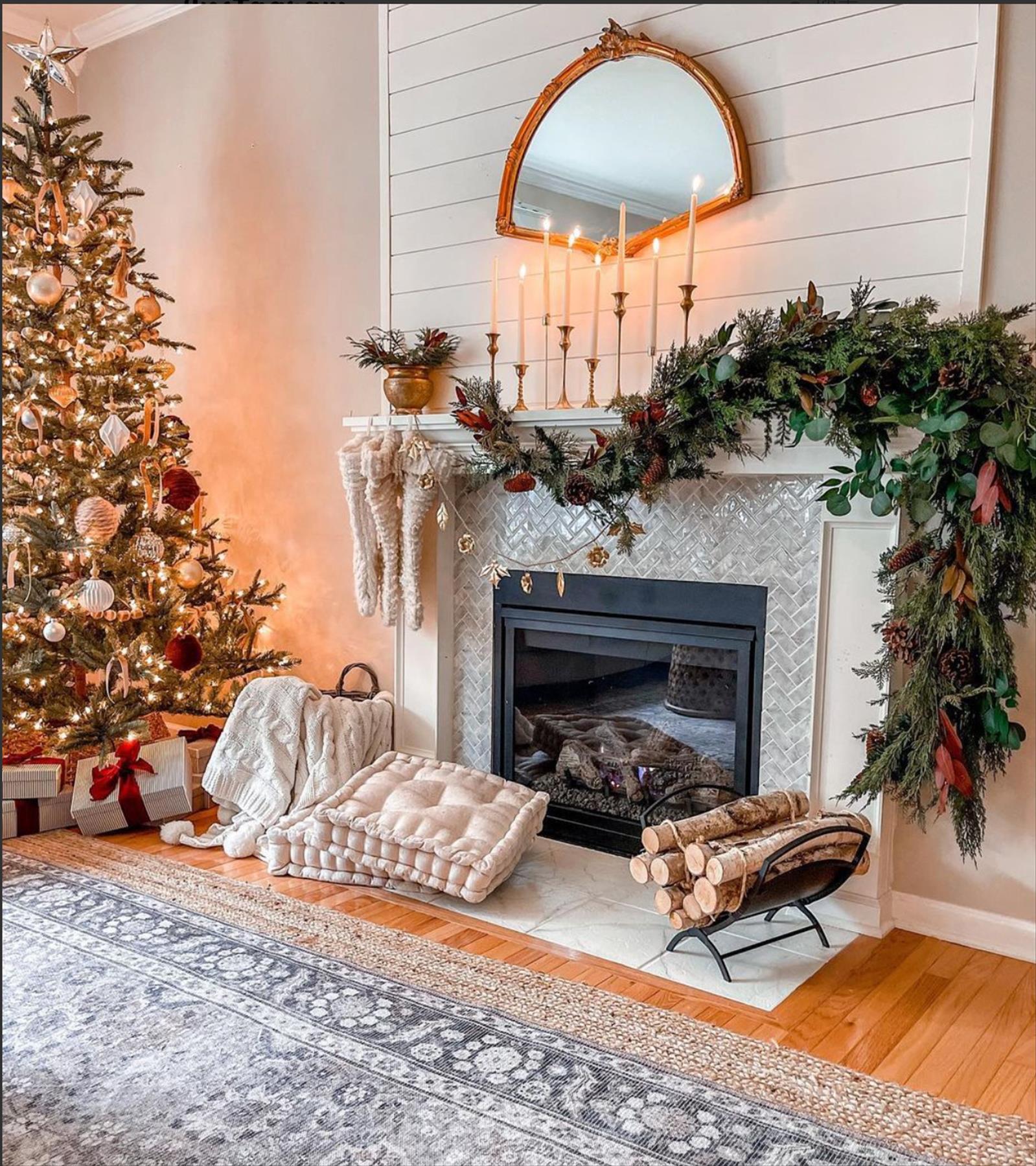 30 Cozy Christmas fireplace decor ideas to Warm Your Holiday