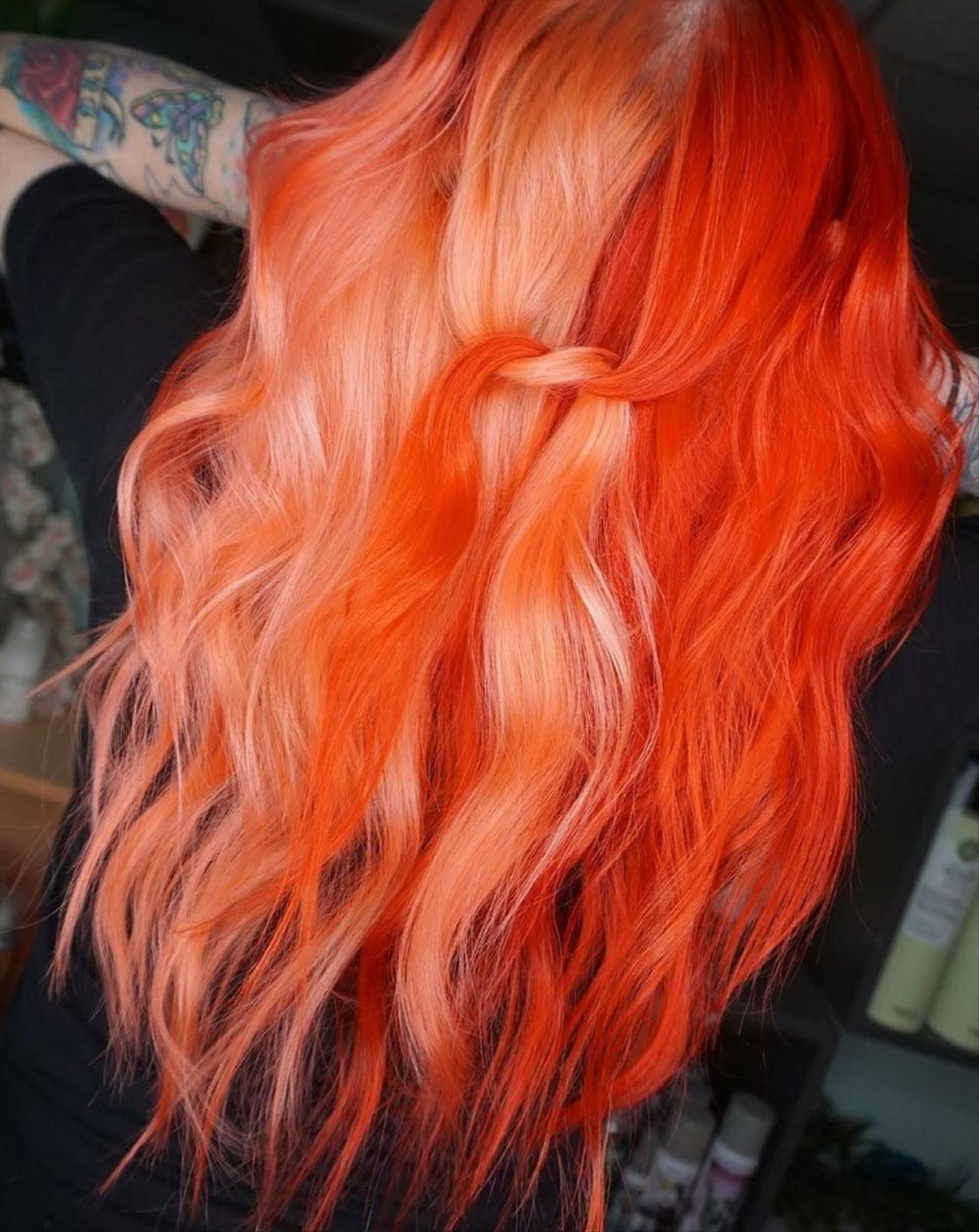 erfect two-color hair dye ideas and peekaboo highlight