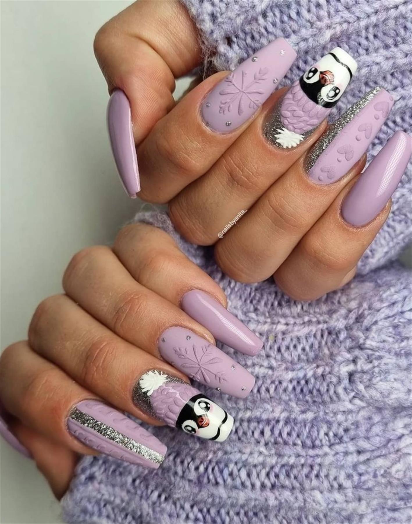 Best Christmas nail art designs 2021 for Winter