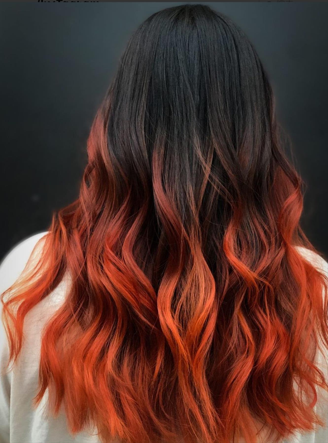 erfect two-color hair dye ideas and peekaboo highlight