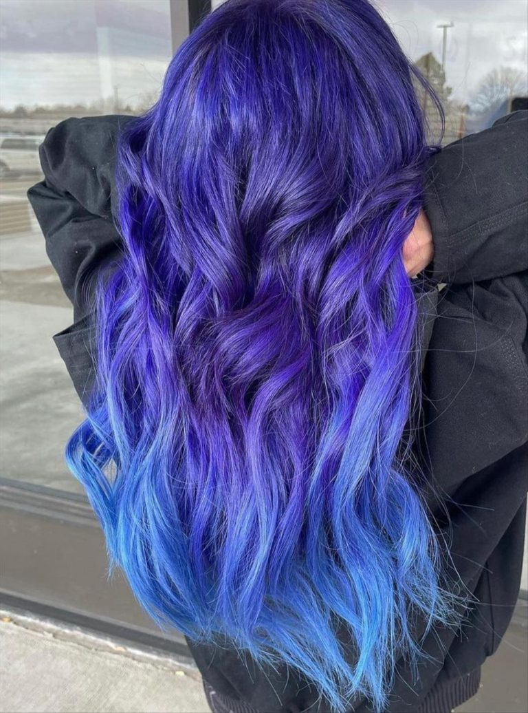 35 Perfect two-color hair dye ideas and peekaboo highlight - Fashionsum