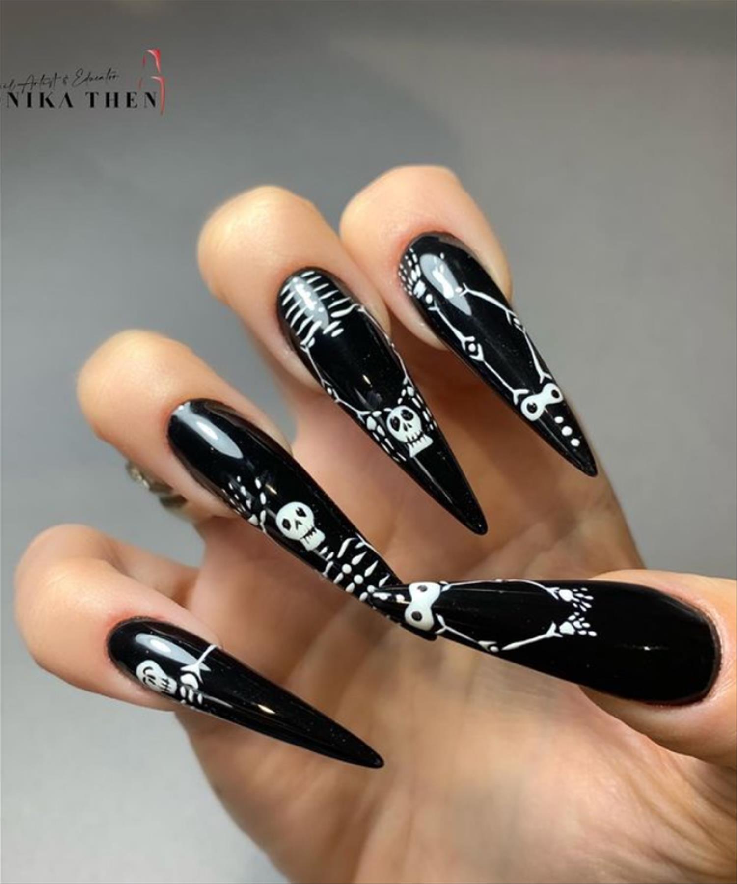 35 Cool Stiletto nails design for Winter nail 2021 trends