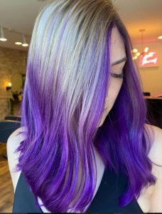 35 Perfect two-color hair dye ideas and peekaboo highlight - Fashionsum