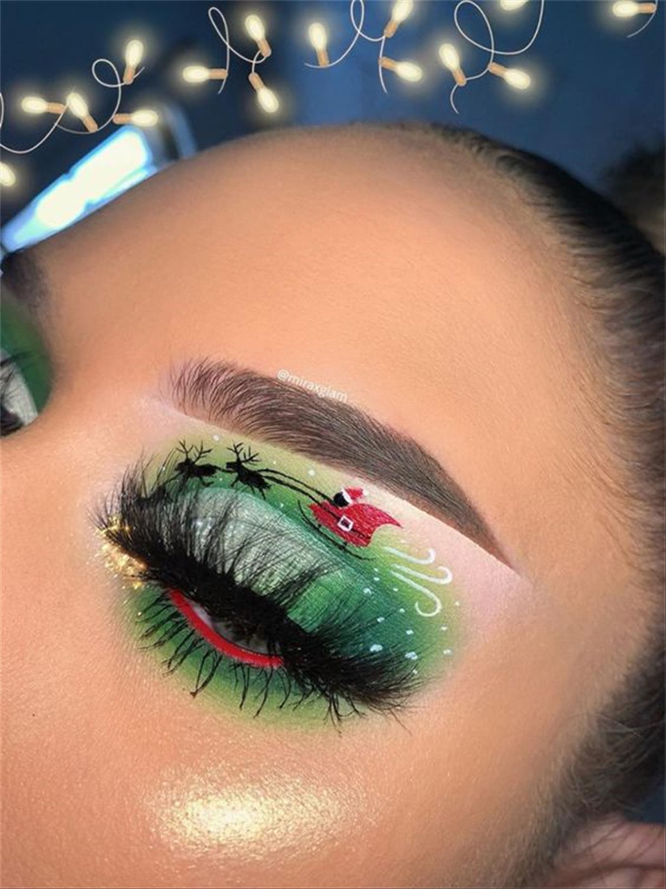 Festive Christmas Makeup Looks Ideas to Enjoy The Holiday