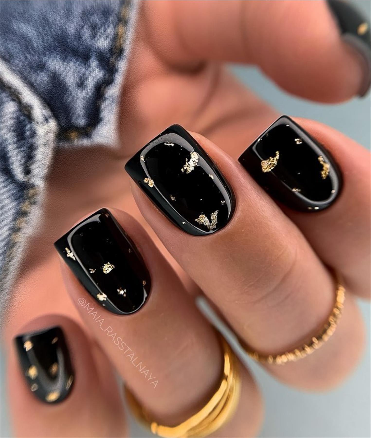 Elegant Black Nail Art Designs to Keep Your Style On Point