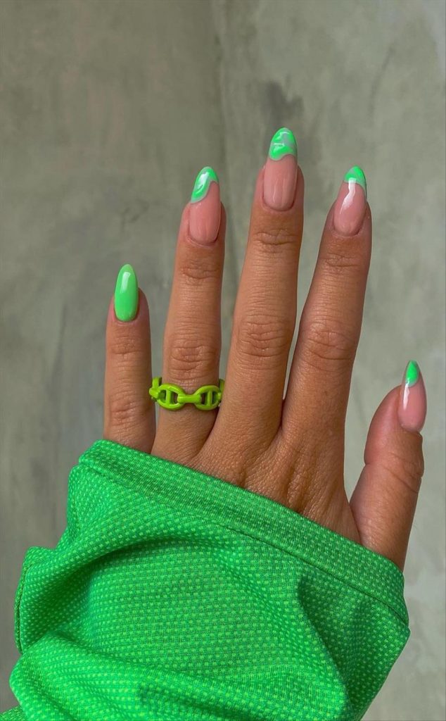 24 Trendy nail art with short almond shaped nails 2022 Fashionsum