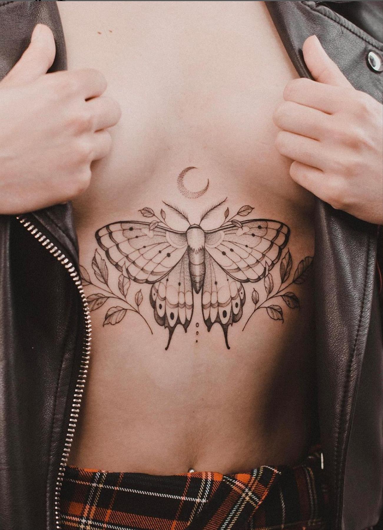 Bold butterfly tattoo ideas for women 2022