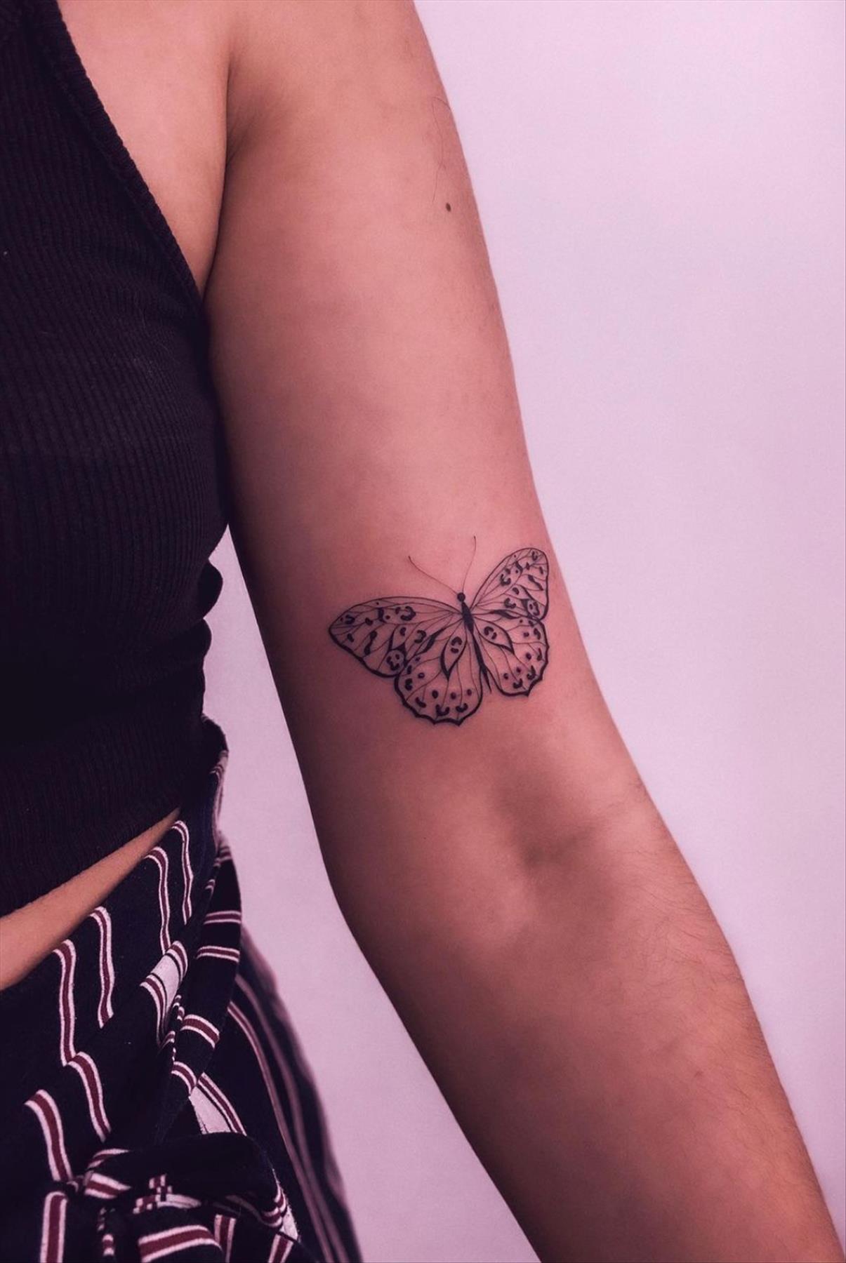 Bold butterfly tattoo ideas for women 2022