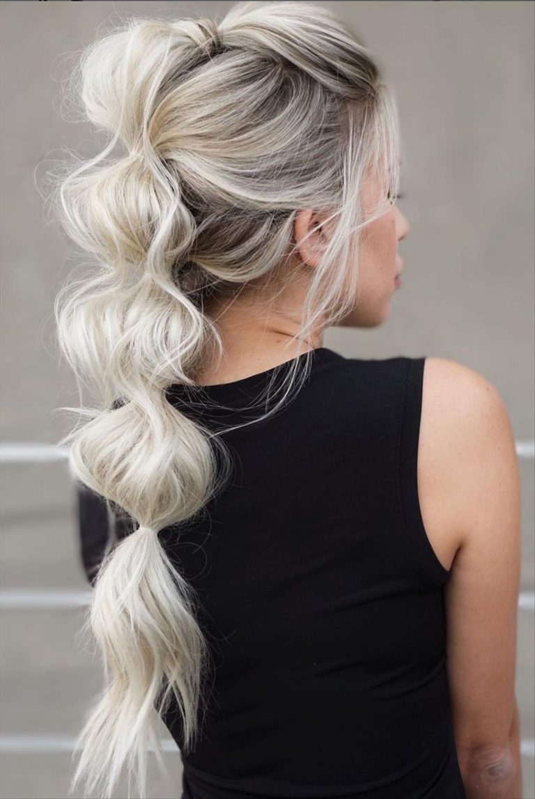 19 Best bubble hairstyle designs for Summer to copy - Fashionsum