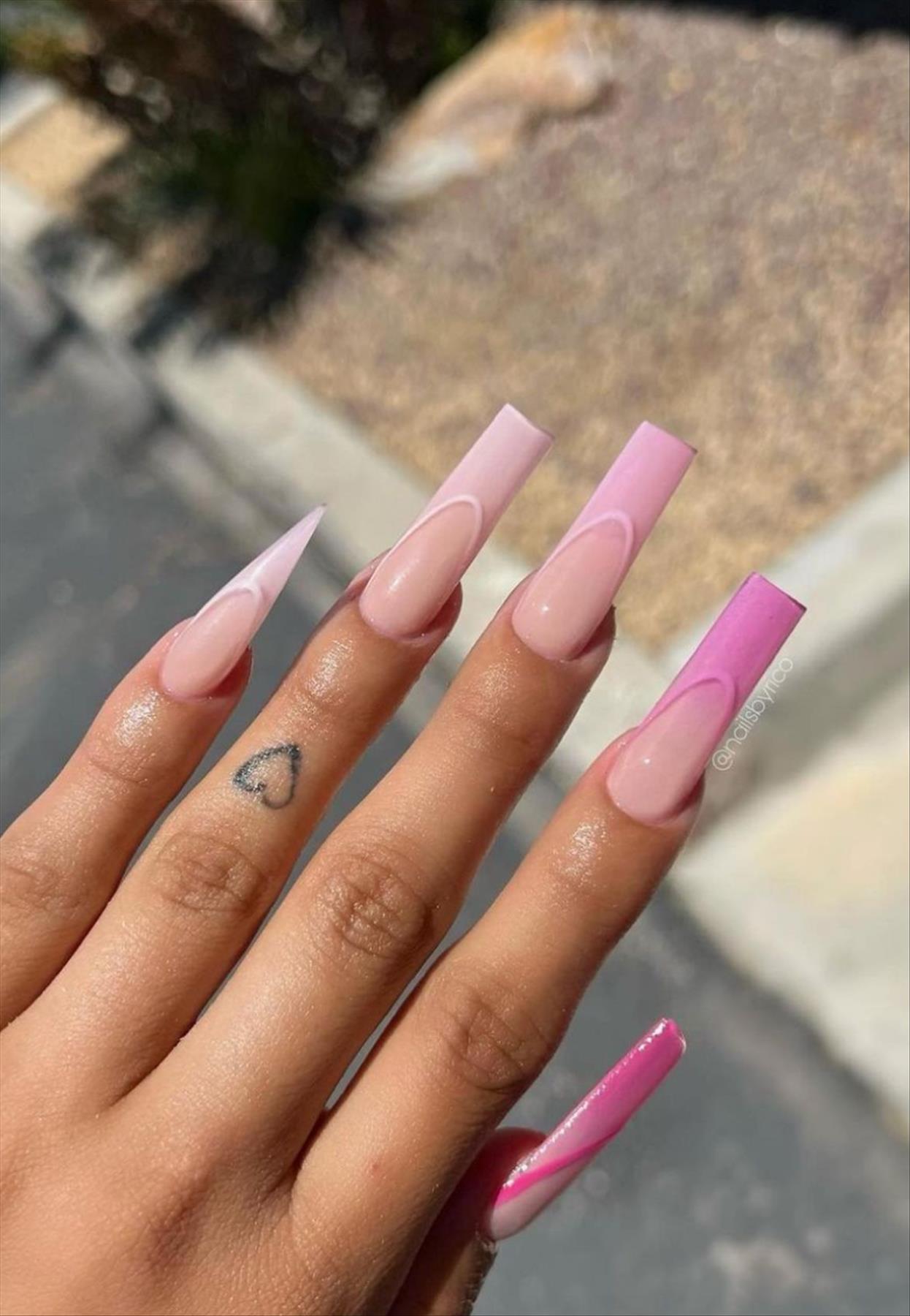 Classy acrylic coffin nails art inspiration in 2022