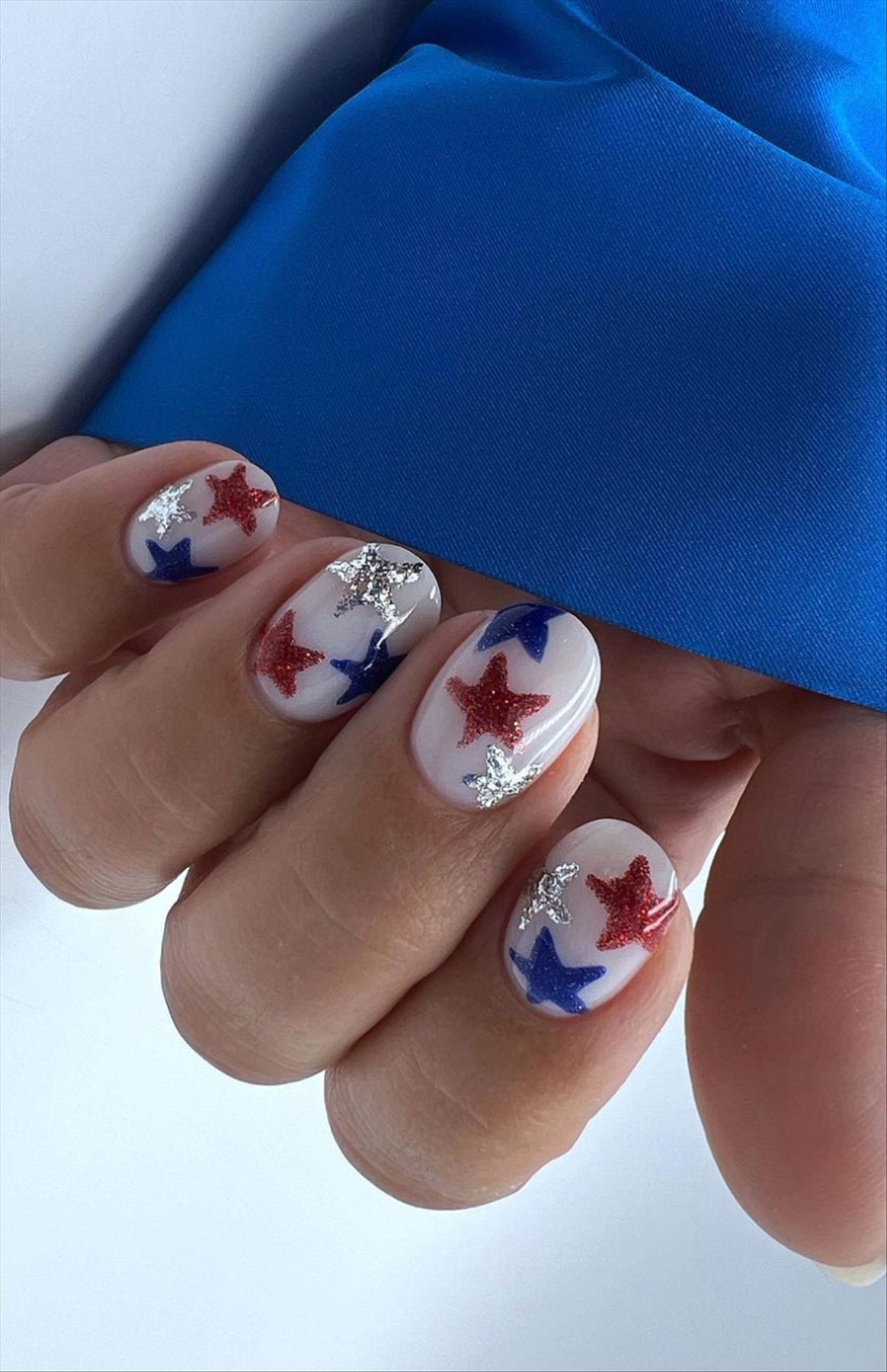 Pretty 4th of July nail art design to try in 2023 (2)