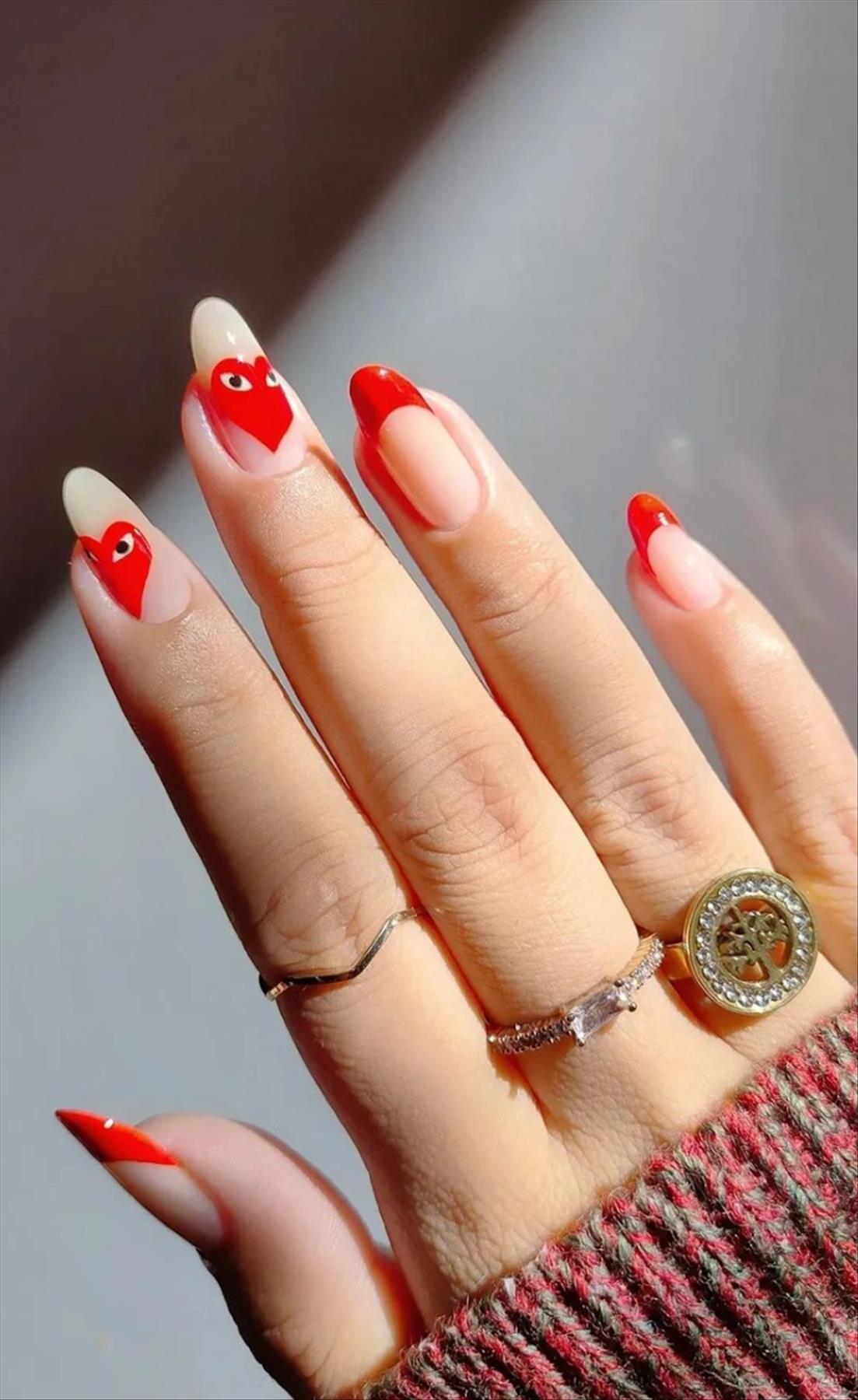 Romantic Short Valentine's Day Nails Aesthetics Trending for 2023