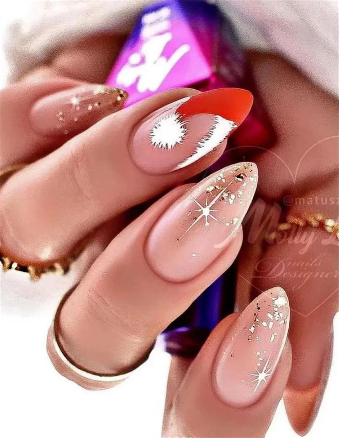 Pretty short Winter nails inspiration you'll love