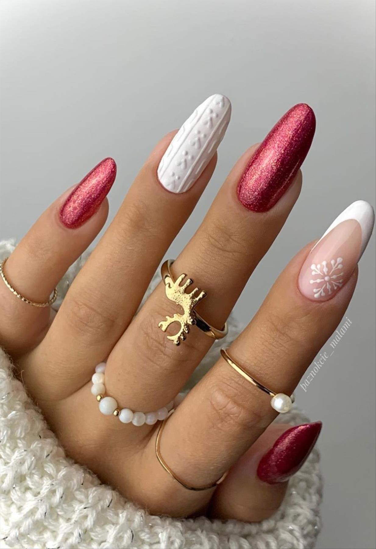 Pretty short Winter nails inspiration you'll love