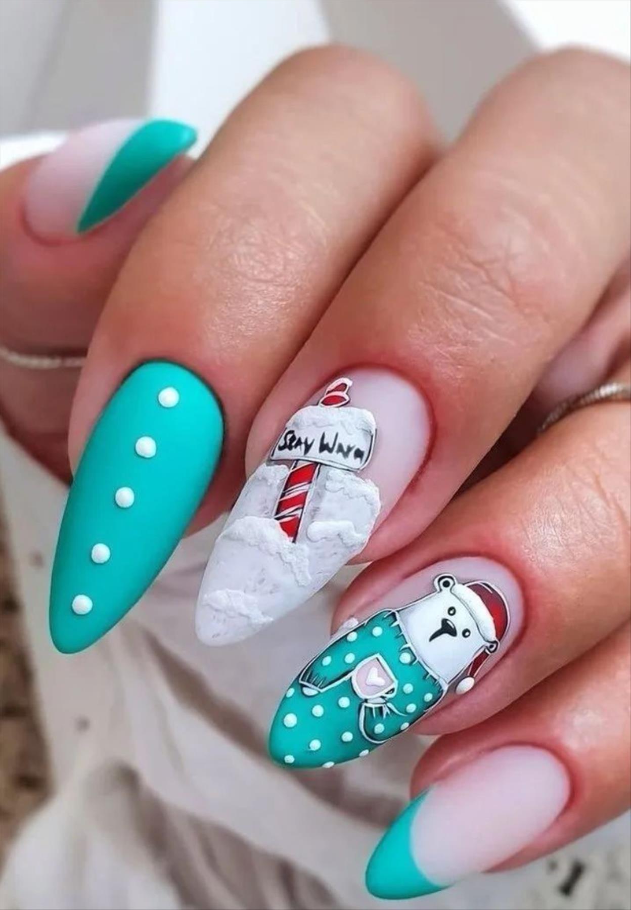 Pretty short Winter nails inspiration you'll love