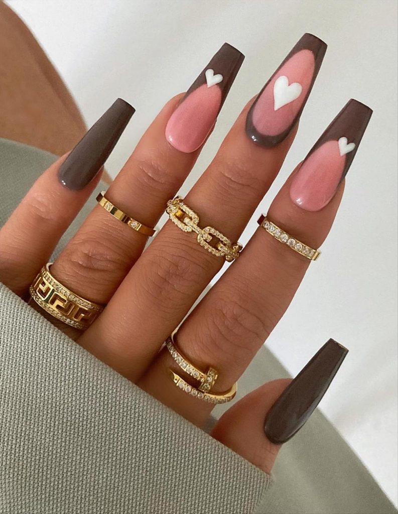 Cool Fall Coffin Nails 2023 and Autumn nail colors to get inspired