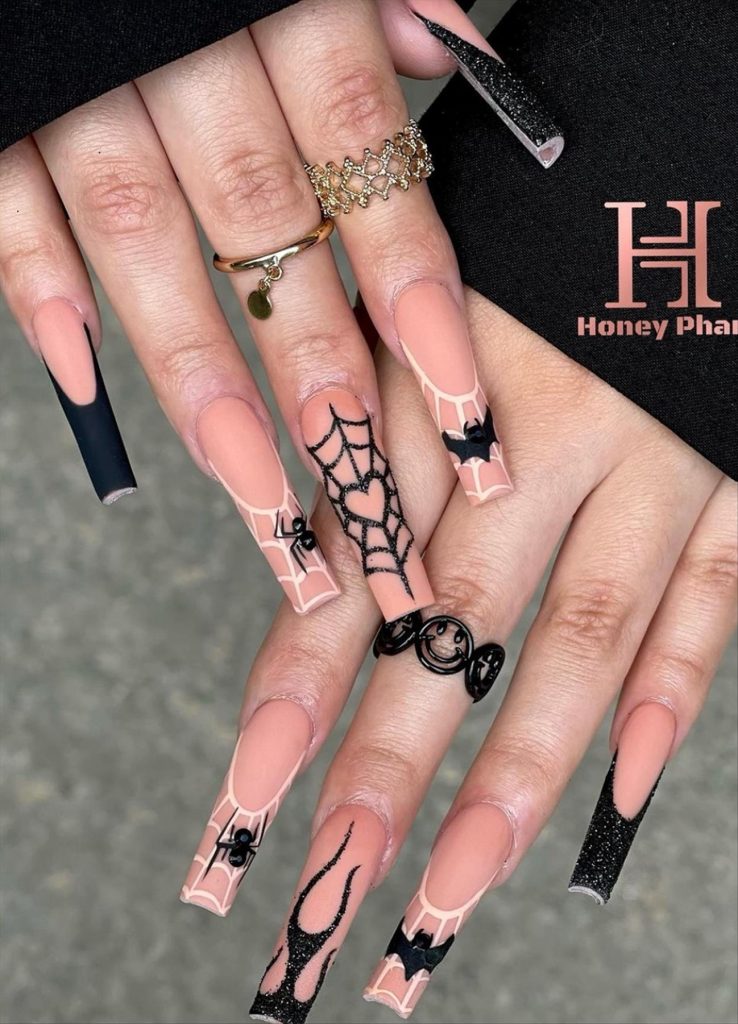 Perfect Halloween Nails acrylic design 2023 inspiration