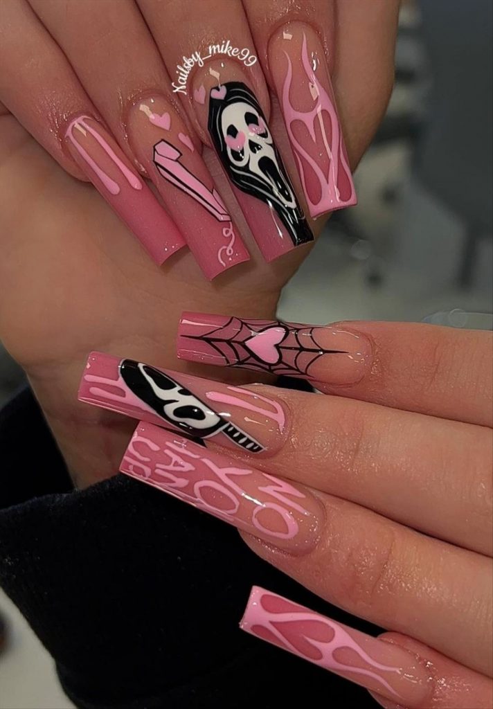 Perfect Halloween Nails acrylic design 2023 inspiration