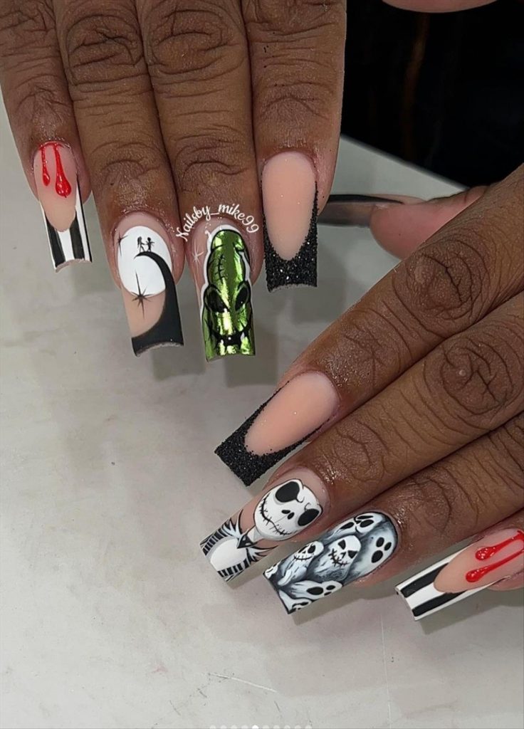 Perfect Halloween Nails acrylic design 2023 inspiration