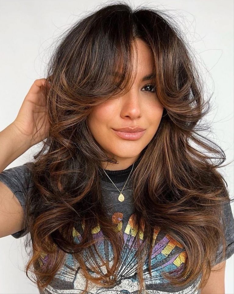 36 Trendy Medium-length haircuts with bangs and layers for thick hair