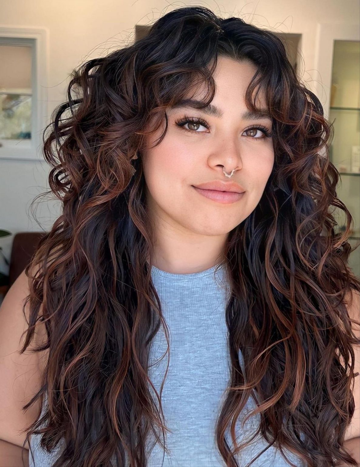 53 Best Layered Face Framing Curly Hairstyles Trending In 2024