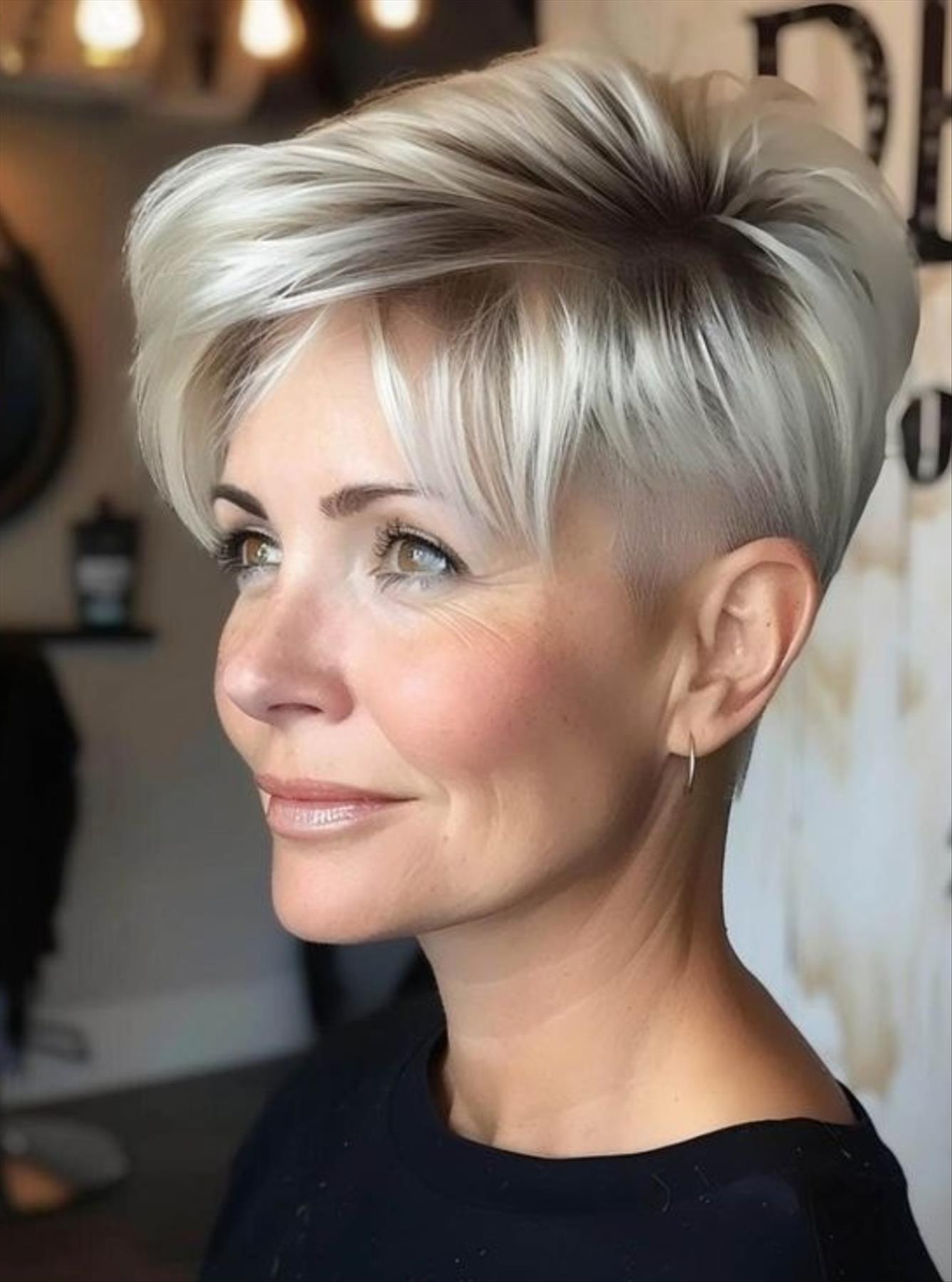 Elevate Your Style with an Ash Blonde Pixie Haircut