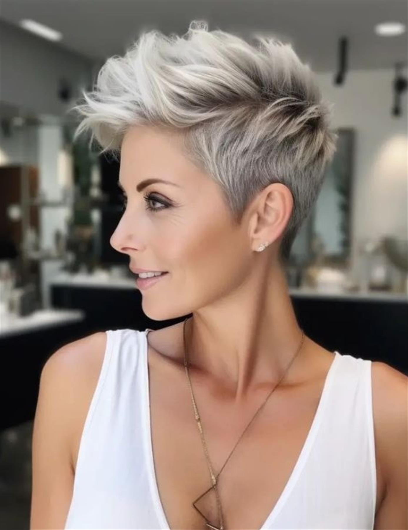 Elevate Your Style with an Ash Blonde Pixie Haircut