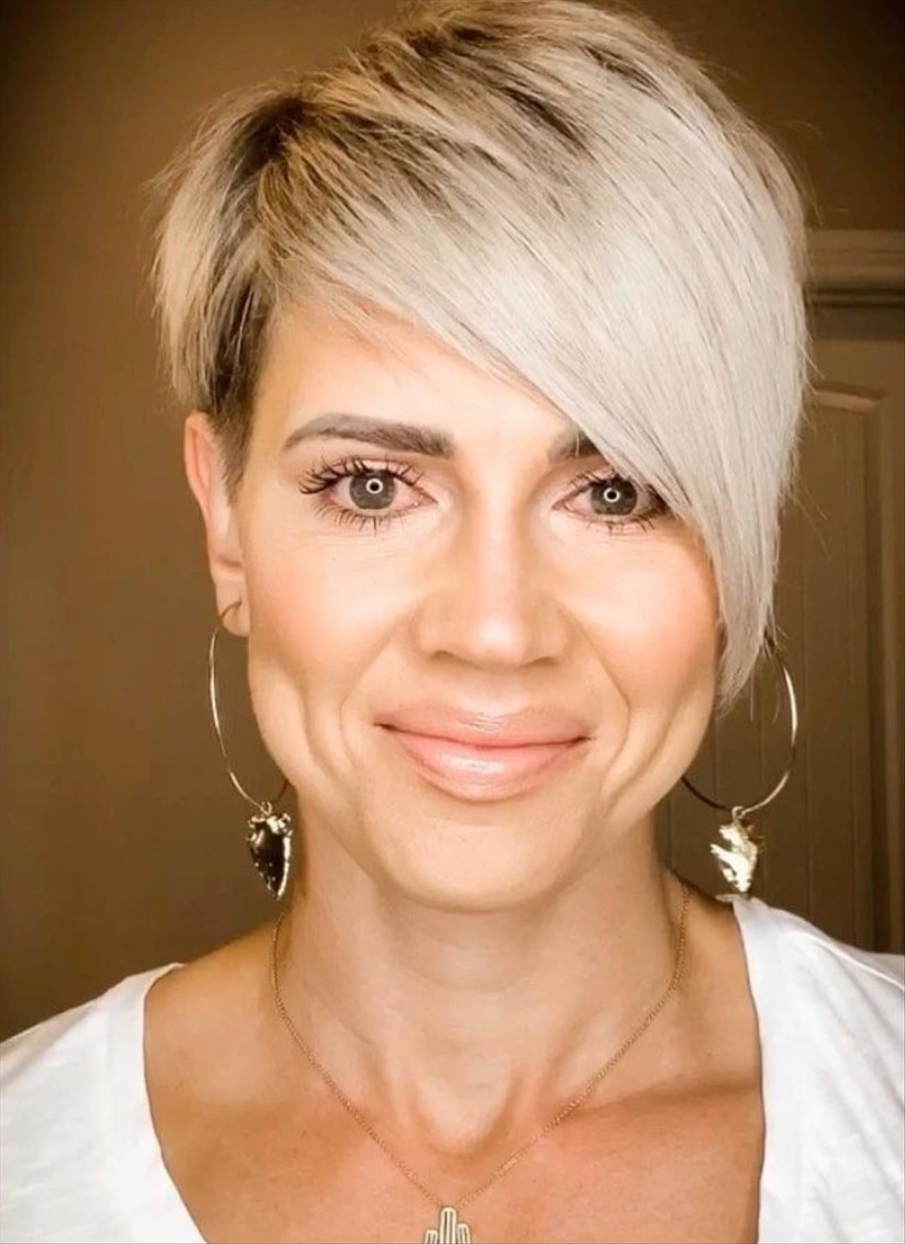 Elevate Your Style with an Ash Blonde Pixie Haircut