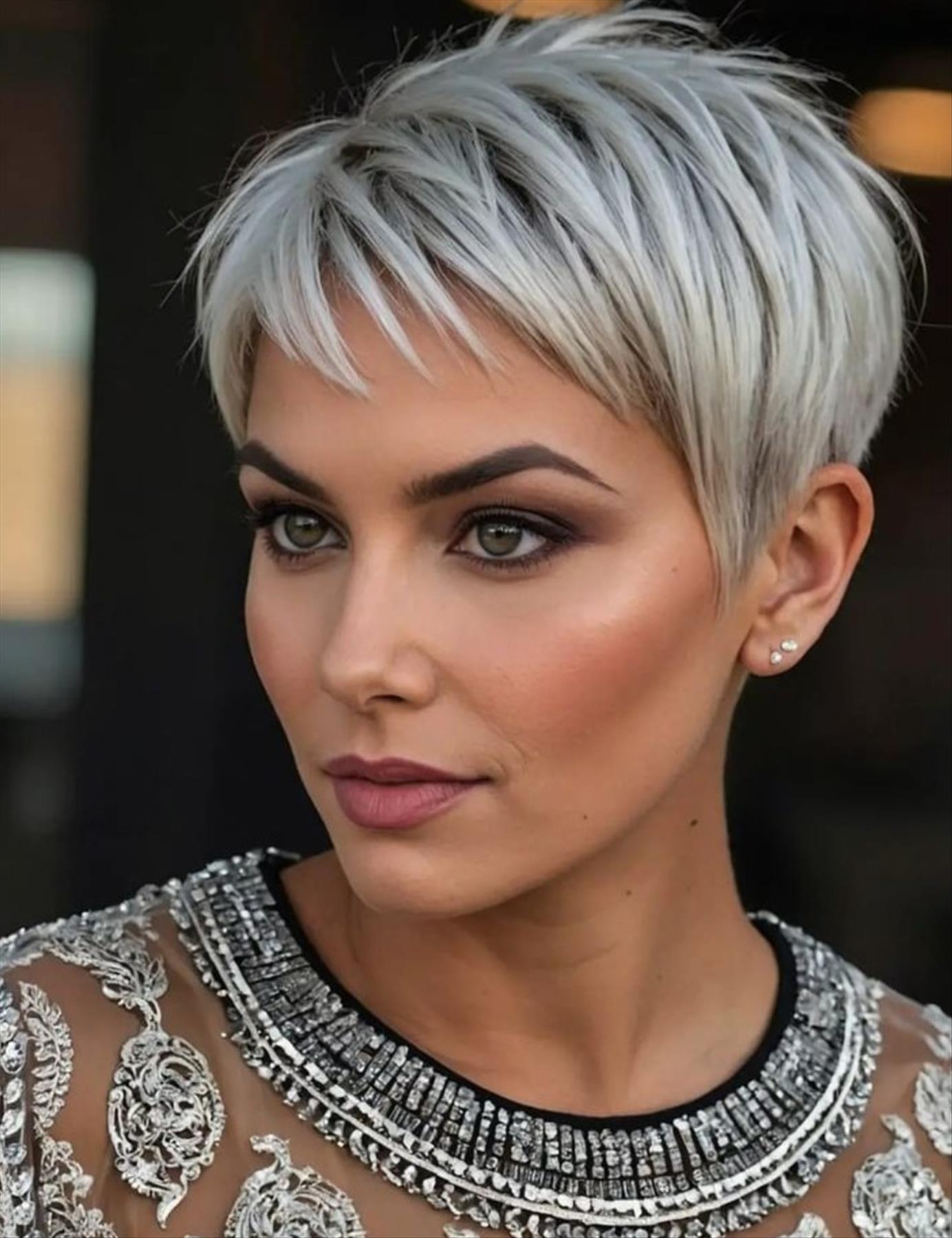 Elevate Your Style with an Ash Blonde Pixie Haircut