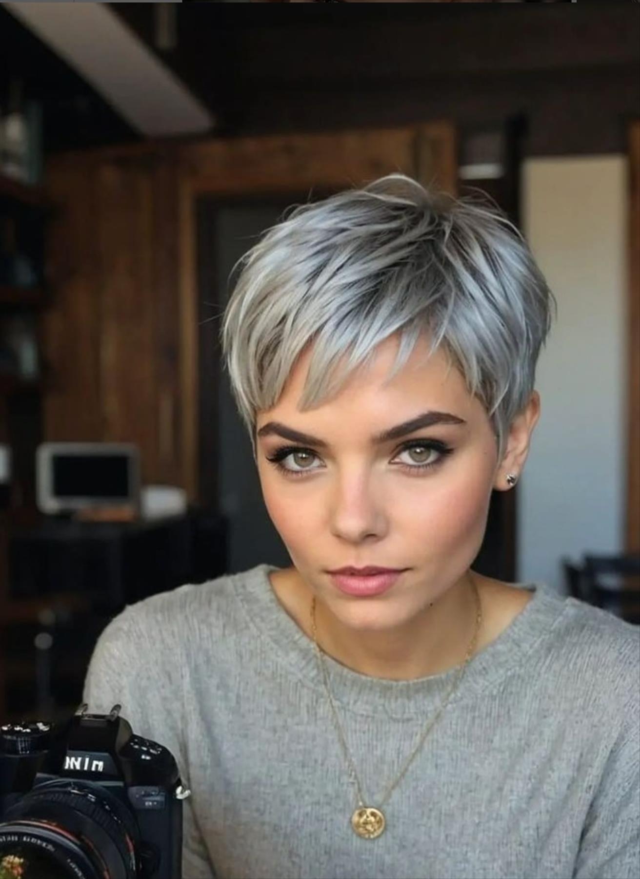 Elevate Your Style with an Ash Blonde Pixie Haircut