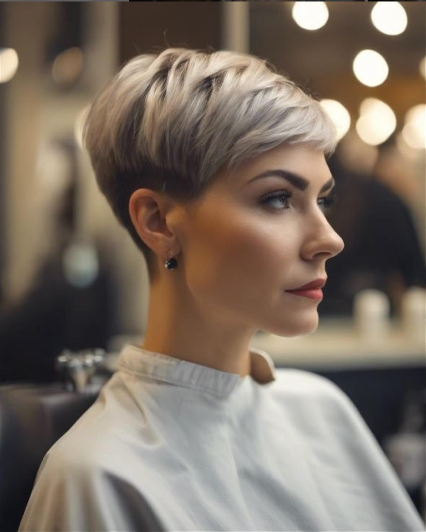 Elevate Your Style with an Ash Blonde Pixie Haircut