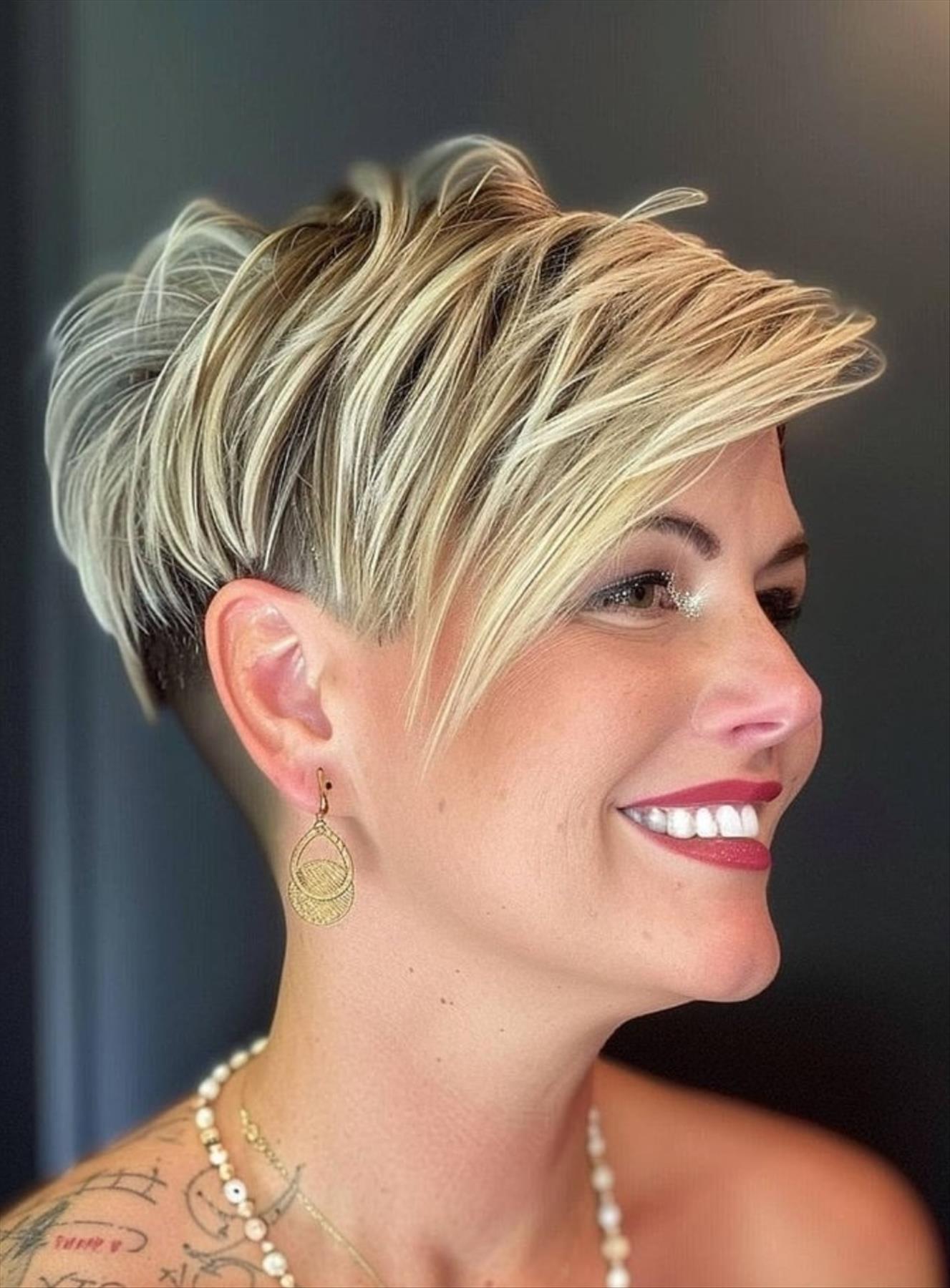 Elevate Your Style with an Ash Blonde Pixie Haircut